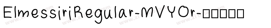 ElmessiriRegular-MVYOr字体转换