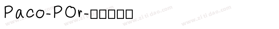 Paco-POr字体转换