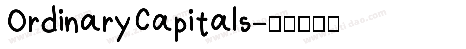 OrdinaryCapitals字体转换