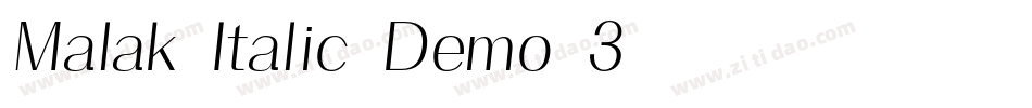 Malak-Italic-Demo-3字体转换