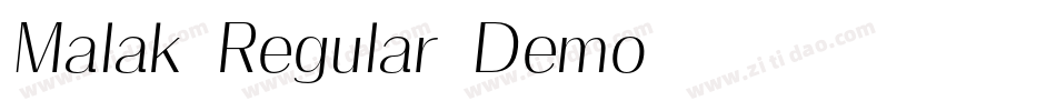 Malak-Regular-Demo字体转换