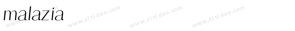malazia字体转换