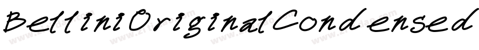 BelliniOriginalCondensed字体转换