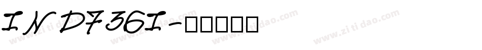 IND736I字体转换