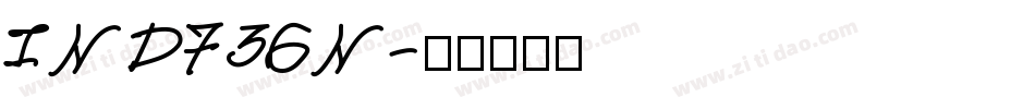 IND736N字体转换