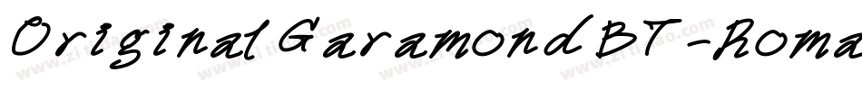 OriginalGaramondBT-Roman字体转换