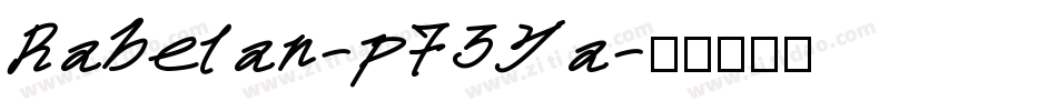 Rabelan-p73Ya字体转换