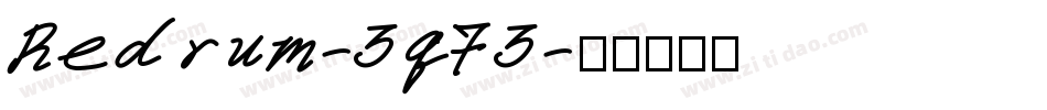 Redrum-3q73字体转换