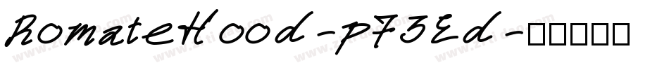 RomateHood-p73Ed字体转换