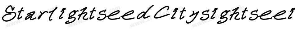 StarlightseedCitysightseeing-K73y字体转换