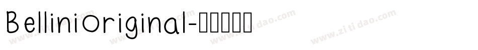 BelliniOriginal字体转换