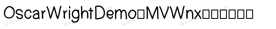 OscarWrightDemo-MVWnx字体转换