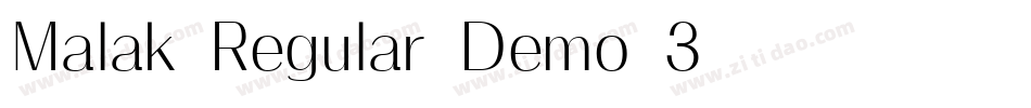 Malak-Regular-Demo-3字体转换