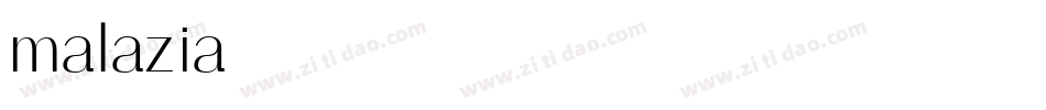 malazia字体转换