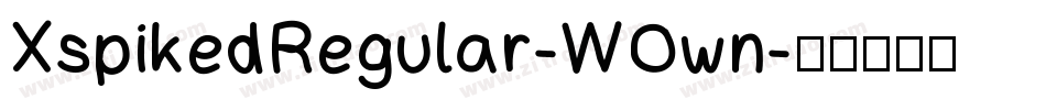 XspikedRegular-WOwn字体转换