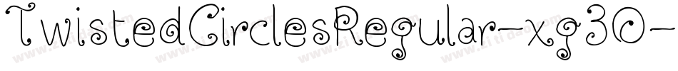 TwistedCirclesRegular-xg3O字体转换