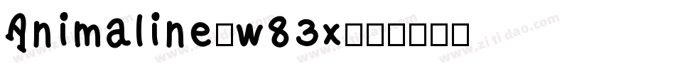 Animaline-w83x字体转换