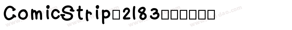ComicStrip-2l83字体转换