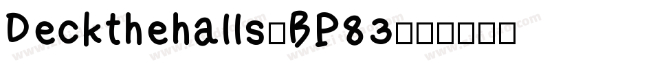 Deckthehalls-BP83字体转换