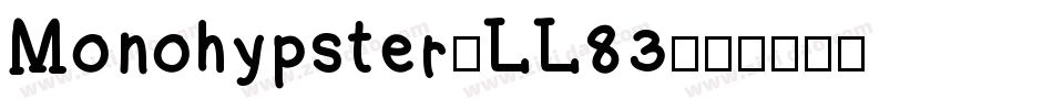 Monohypster-LL83字体转换