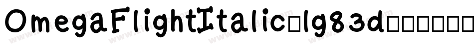 OmegaFlightItalic-lg83d字体转换