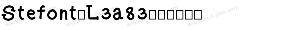 Stefont-L3a83字体转换