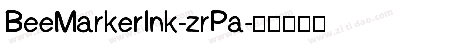 BeeMarkerInk-zrPa字体转换