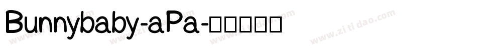 Bunnybaby-aPa字体转换