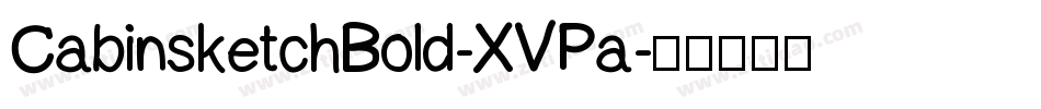 CabinsketchBold-XVPa字体转换