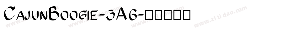 CajunBoogie-3A6字体转换