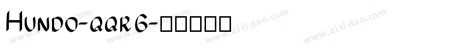 Hundo-qqr6字体转换