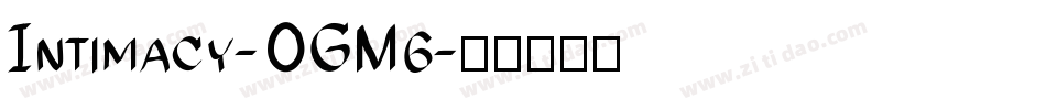 Intimacy-OGM6字体转换