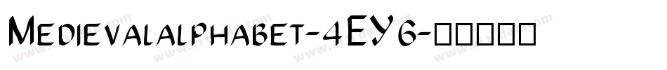 Medievalalphabet-4EY6字体转换