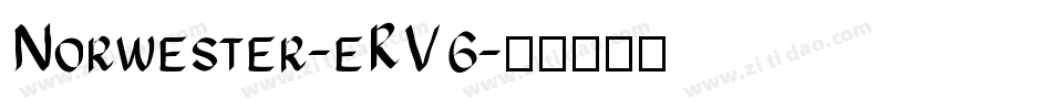 Norwester-eRV6字体转换