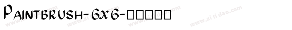 Paintbrush-6x6字体转换