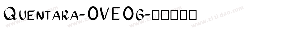 Quentara-OVEO6字体转换
