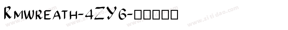 Rmwreath-4ZY6字体转换