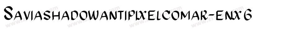 Saviashadowantipixelcomar-enx6字体转换