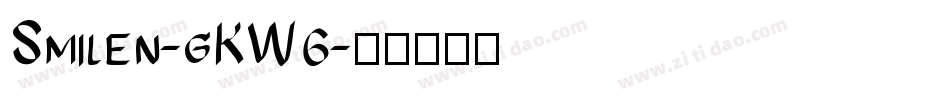 Smilen-gKW6字体转换