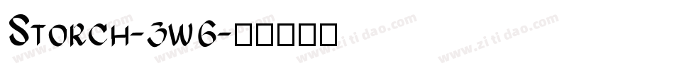 Storch-3w6字体转换