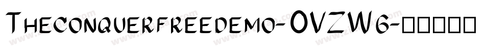Theconquerfreedemo-OVZW6字体转换