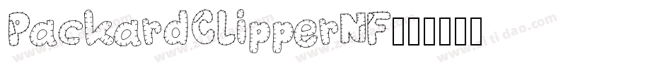 PackardClipperNF字体转换