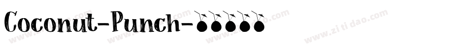 Coconut-Punch字体转换