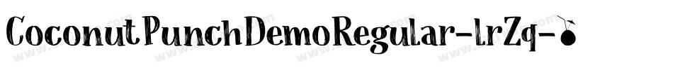 CoconutPunchDemoRegular-lrZq字体转换