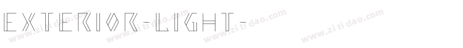 Exterior-Light字体转换