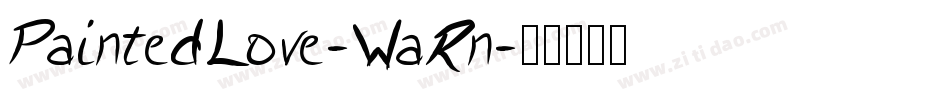 PaintedLove-WaRn字体转换