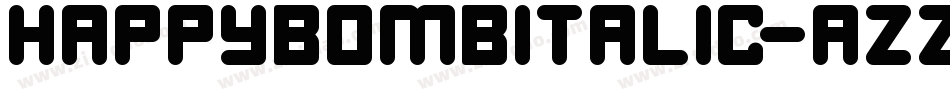HappyBombItalic-aZzm字体转换