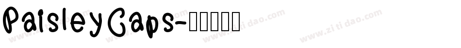 PaisleyCaps字体转换