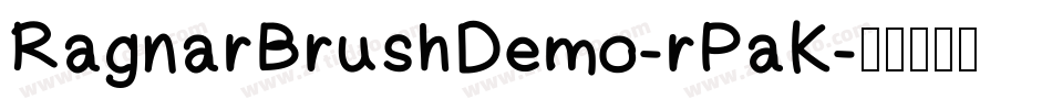 RagnarBrushDemo-rPaK字体转换