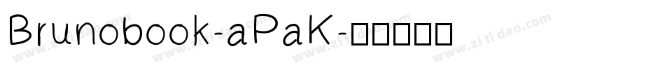 Brunobook-aPaK字体转换